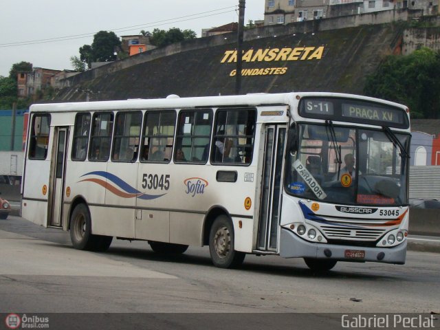 Viação Santa Sofia 53045 na cidade de Rio de Janeiro, Rio de Janeiro, Brasil, por Gabriel Peclat. Número da foto: #163148.