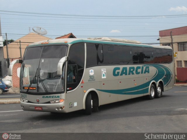 Viação Garcia 7431 na cidade de Ponta Grossa, Paraná, Brasil, por William Schembergue  . Número da foto: #163216.