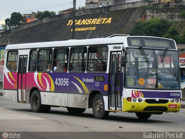 Viação Oeste Ocidental 43056 na cidade de Rio de Janeiro, Rio de Janeiro, Brasil, por Gabriel Peclat. ID da foto: 163152.