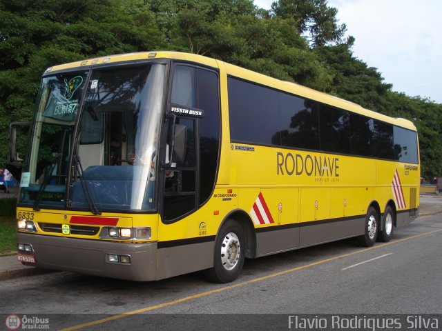 Viação Itapemirim 6833 na cidade de Curitiba, Paraná, Brasil, por Flavio Rodrigues Silva. Número da foto: #154058.