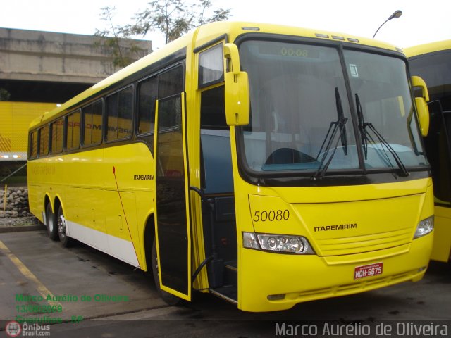 Viação Itapemirim 50080 na cidade de Guarulhos, São Paulo, Brasil, por Marco Aurélio de Oliveira. ID da foto: 164841.