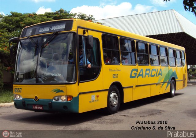 Viação Garcia 6557 na cidade de Arapongas, Paraná, Brasil, por Cristiano Soares da Silva. Número da foto: #164926.
