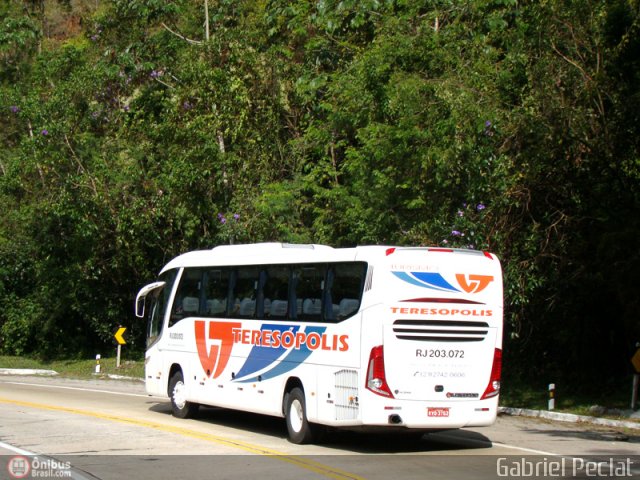 Viação Teresópolis RJ 203.072 na cidade de Teresópolis, Rio de Janeiro, Brasil, por Gabriel Peclat. Número da foto: #166497.