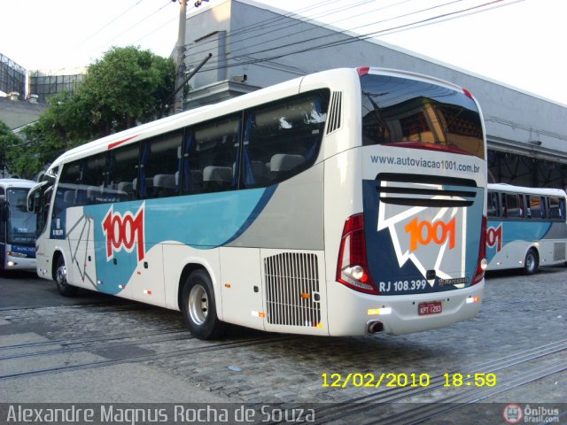 Auto Viação 1001 RJ 108.399 na cidade de Rio de Janeiro, Rio de Janeiro, Brasil, por Alexandre  Magnus. Número da foto: #166065.