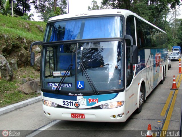 Auto Viação 1001 2311 na cidade de Guapimirim, Rio de Janeiro, Brasil, por Gabriel Peclat. Número da foto: #166472.