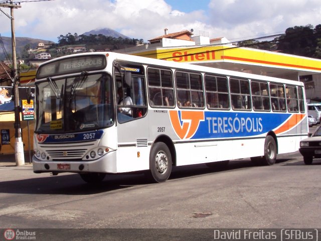 Viação Teresópolis 2057 na cidade de Teresópolis, Rio de Janeiro, Brasil, por David Freitas. Número da foto: #167011.