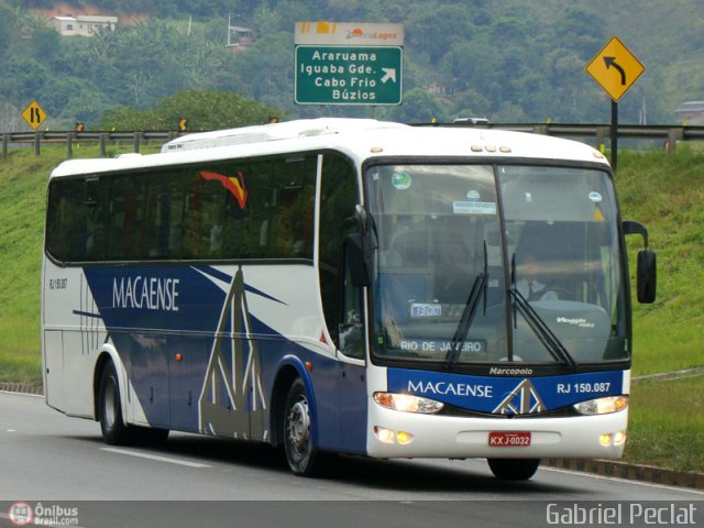 Rápido Macaense RJ 150.087 na cidade de Rio Bonito, Rio de Janeiro, Brasil, por Gabriel Peclat. Número da foto: #166745.