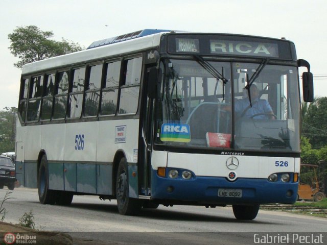 Ônibus Particulares 526 na cidade de Seropédica, Rio de Janeiro, Brasil, por Gabriel Peclat. ID da foto: 168997.