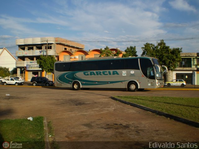 Viação Garcia 7631 na cidade de Cascavel, Paraná, Brasil, por Edivaldo Santos. ID da foto: 168986.