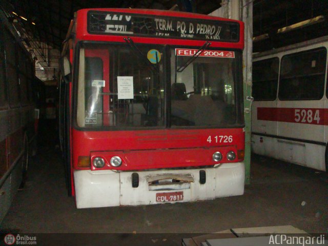 SPBus Transportes Coletivos 4 1726 na cidade de São Paulo, São Paulo, Brasil, por Antonio Carlos Pangardi. Número da foto: #168668.