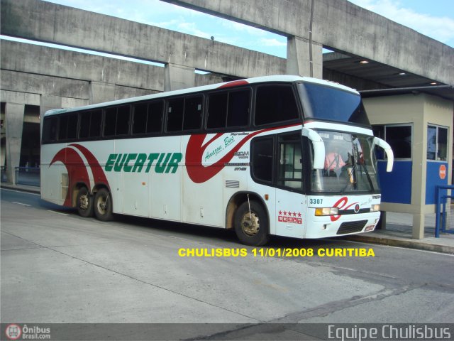 Eucatur - Empresa União Cascavel de Transportes e Turismo 3307 na cidade de Curitiba, Paraná, Brasil, por Paulo Roberto Chulis. Número da foto: #169523.