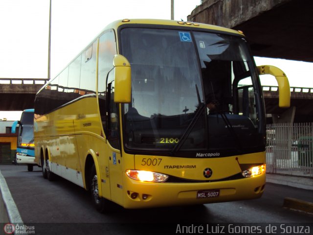 Viação Itapemirim 5007 na cidade de Belo Horizonte, Minas Gerais, Brasil, por André Luiz Gomes de Souza. Número da foto: #154449.