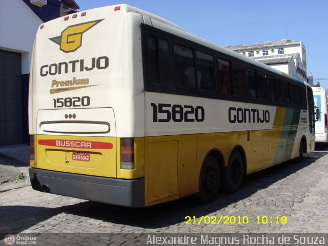 Empresa Gontijo de Transportes 15820 na cidade de Rio de Janeiro, Rio de Janeiro, Brasil, por Alexandre  Magnus. Número da foto: #154961.