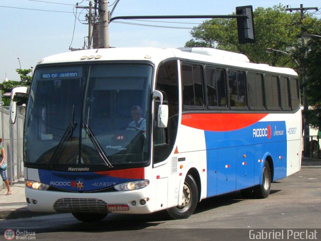 Viação Riodoce 40907 na cidade de Rio de Janeiro, Rio de Janeiro, Brasil, por Gabriel Peclat. Número da foto: #156506.