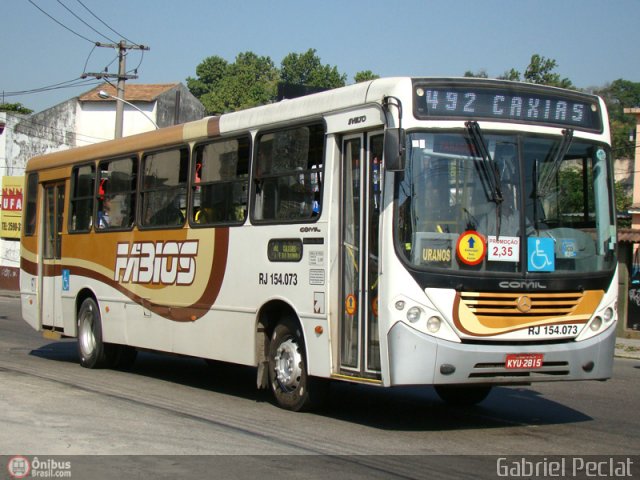 Transportes Fabio's RJ 154.073 na cidade de Rio de Janeiro, Rio de Janeiro, Brasil, por Gabriel Peclat. Número da foto: #156494.