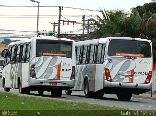Transportes Blanco 03102 na cidade de Nova Iguaçu, Rio de Janeiro, Brasil, por Gabriel Peclat. Número da foto: #156910.
