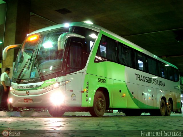 Transbrasiliana Transportes e Turismo 51013 na cidade de Belo Horizonte, Minas Gerais, Brasil, por Franciel Souza. Número da foto: #156791.