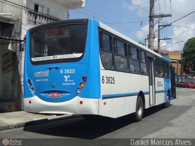 Viação Paratodos > São Jorge > Metropolitana São Paulo > Mobibrasil 6 3625 na cidade de São Paulo, São Paulo, Brasil, por Daniel Marcos Alves . Número da foto: #157428.