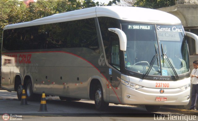 Viação Santa Cruz 237100 na cidade de São Paulo, São Paulo, Brasil, por Luiz Henrique. ID da foto: 157865.