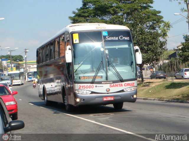 Viação Santa Cruz 215080 na cidade de São Paulo, São Paulo, Brasil, por Antonio Carlos Pangardi. ID da foto: 171031.