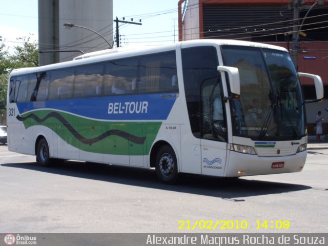 Bel-Tour Transportes e Turismo 331 na cidade de Rio de Janeiro, Rio de Janeiro, Brasil, por Alexandre  Magnus. Número da foto: #177550.