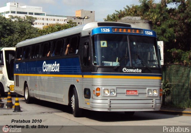 Viação Cometa 1326 na cidade de São Paulo, São Paulo, Brasil, por Cristiano Soares da Silva. ID da foto: 177639.