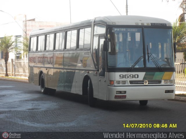 Empresa Gontijo de Transportes 9690 na cidade de Patos de Minas, Minas Gerais, Brasil, por Wendel Hermenegildo Alves. ID da foto: 177288.