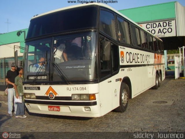 Viação Cidade do Aço RJ 174.084 na cidade de Barra Mansa, Rio de Janeiro, Brasil, por Sidcley Lourenço. Número da foto: #177716.