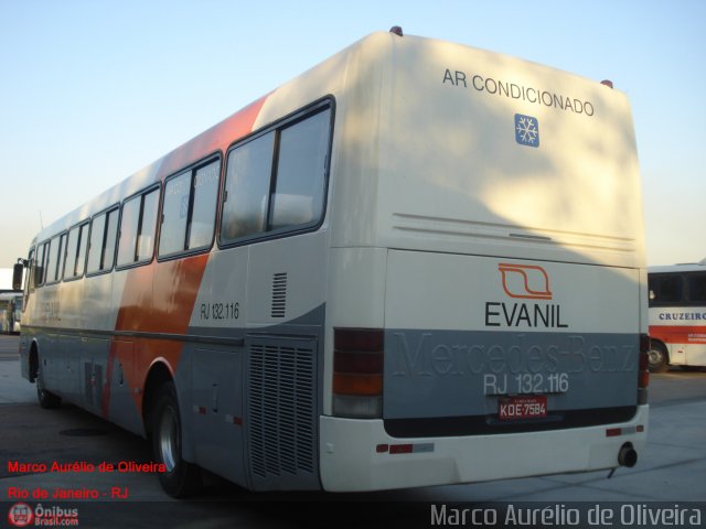 Evanil Transportes e Turismo RJ 132.116 na cidade de Rio de Janeiro, Rio de Janeiro, Brasil, por Marco Aurélio de Oliveira. Número da foto: #180429.