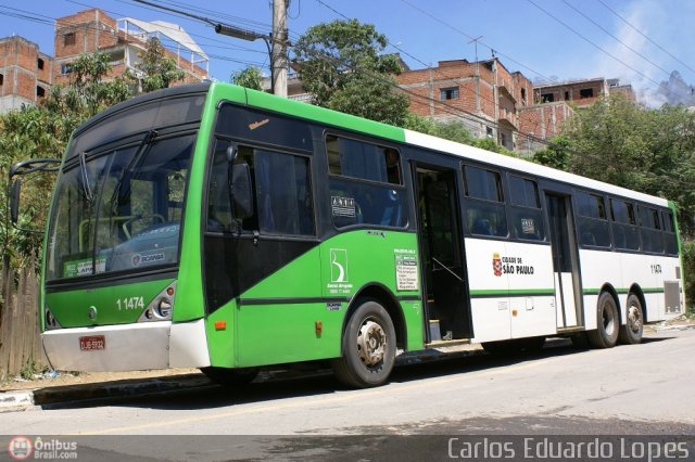 Viação Santa Brígida 1 1474 na cidade de São Paulo, São Paulo, Brasil, por Carlos Eduardo Lopes. ID da foto: 181341.