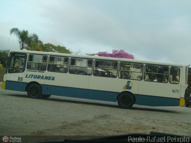 Litorânea Transportes Coletivos 1673 na cidade de Paraibuna, São Paulo, Brasil, por Paulo Rafael Peixoto. Número da foto: #171577.