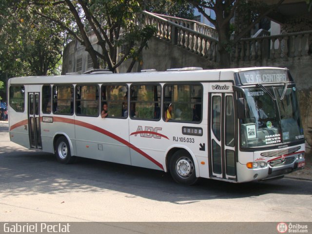Auto Viação ABC RJ 105.033 na cidade de São Gonçalo, Rio de Janeiro, Brasil, por Gabriel Peclat. Número da foto: #172044.