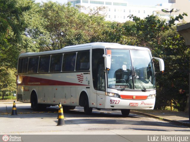 Empresa de Ônibus Pássaro Marron 5727 na cidade de São Paulo, São Paulo, Brasil, por Luiz Henrique. Número da foto: #183727.