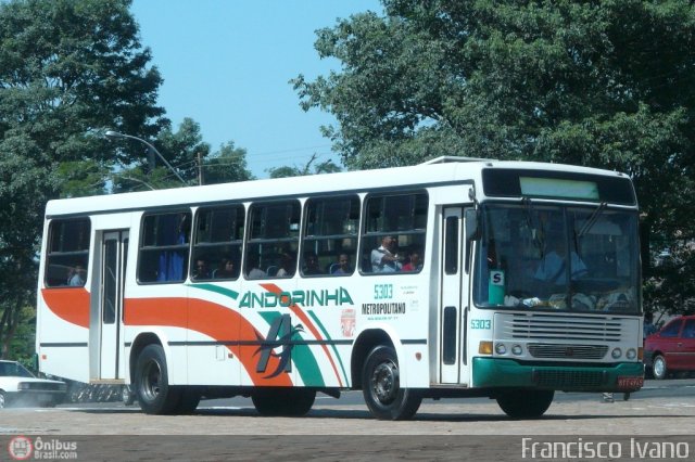 Empresa de Transportes Andorinha 5303 na cidade de Presidente Prudente, São Paulo, Brasil, por Francisco Ivano. ID da foto: 183958.