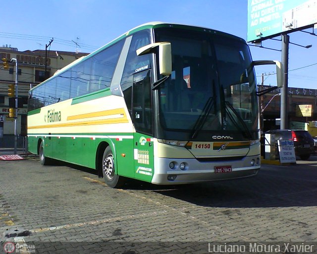 Fátima Transportes e Turismo 14150 na cidade de Porto Alegre, Rio Grande do Sul, Brasil, por Luciano Moura Xavier. ID da foto: 184545.