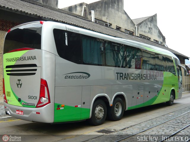 Transbrasiliana Transportes e Turismo 51001 na cidade de Rio de Janeiro, Rio de Janeiro, Brasil, por Sidcley Lourenço. Número da foto: #185858.