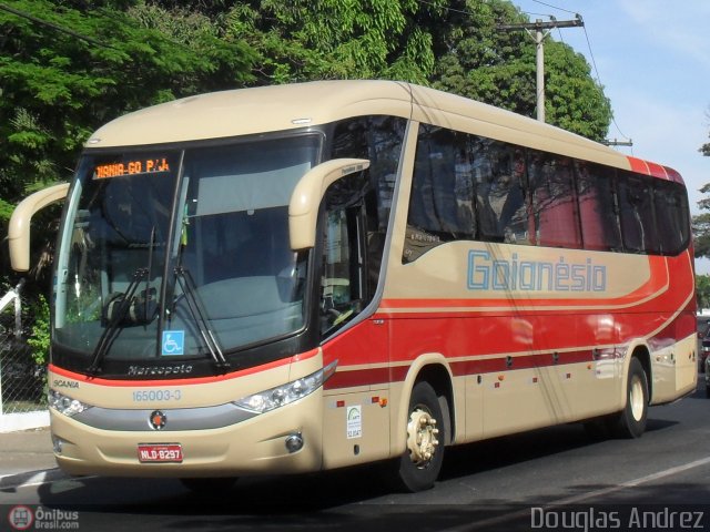 Auto Viação Goianésia 165003-3 na cidade de Goiânia, Goiás, Brasil, por Douglas Andrez. Número da foto: #187020.