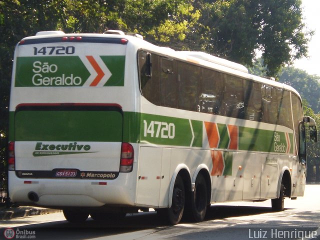 Cia. São Geraldo de Viação 14720 na cidade de São Paulo, São Paulo, Brasil, por Luiz Henrique. Número da foto: #173224.