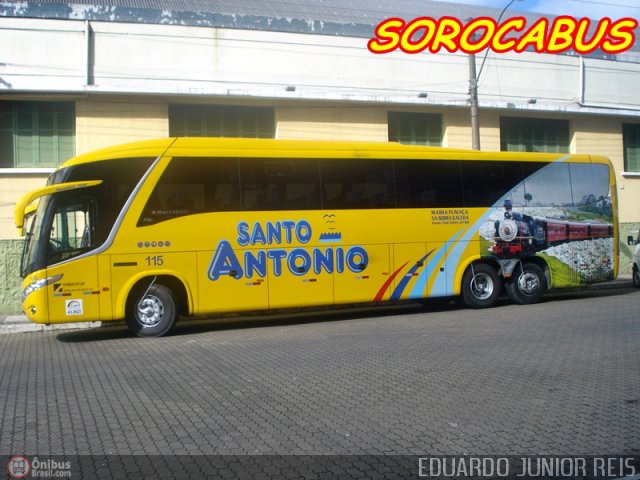 Santur - Santo Antônio Transporte Coletivo 115 na cidade de Gramado, Rio Grande do Sul, Brasil, por EDUARDO - SOROCABUS. Número da foto: #172850.