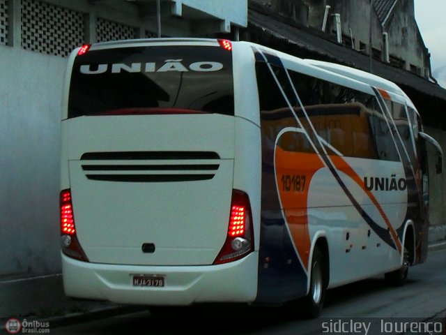 Expresso União 10187 na cidade de Rio de Janeiro, Rio de Janeiro, Brasil, por Sidcley Lourenço. Número da foto: #173750.
