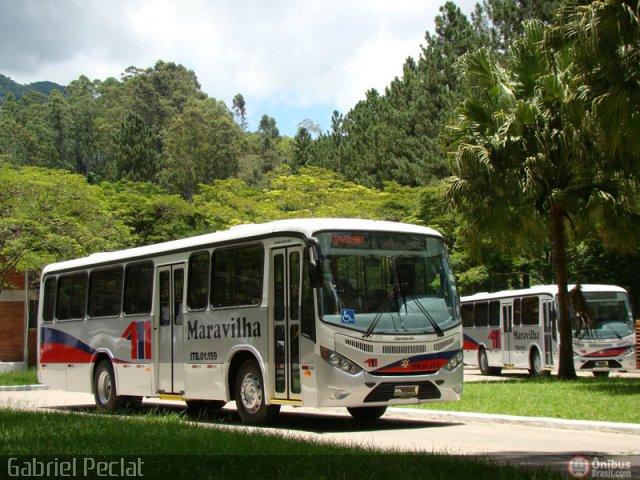 Maravilha Auto Ônibus ITB 01.159 na cidade de Rio Bonito, Rio de Janeiro, Brasil, por Gabriel Peclat. Número da foto: #174326.