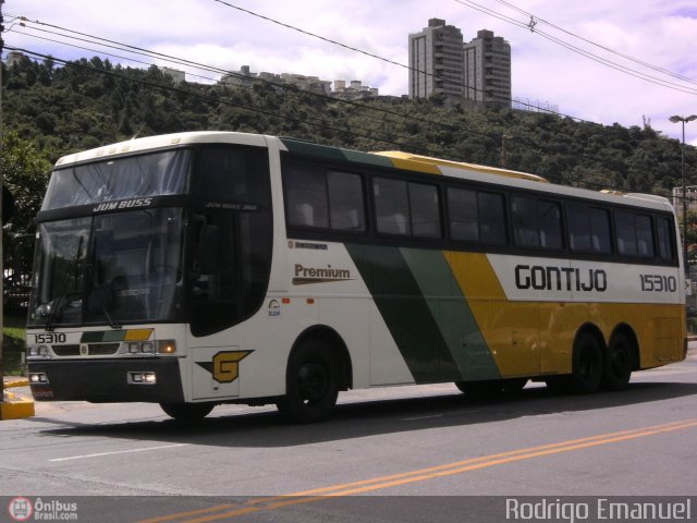 Empresa Gontijo de Transportes 15310 na cidade de Belo Horizonte, Minas Gerais, Brasil, por Rodrigo Emanuel. ID da foto: 174708.