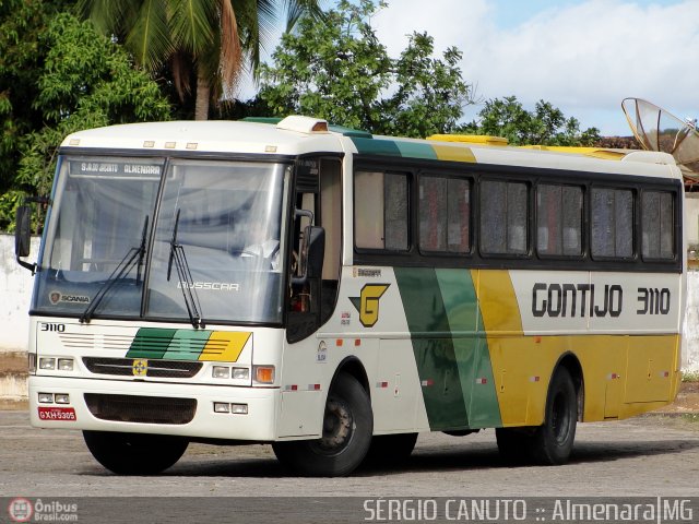 Empresa Gontijo de Transportes 3110 na cidade de Almenara, Minas Gerais, Brasil, por Sérgio Augusto Braga Canuto. Número da foto: #174957.