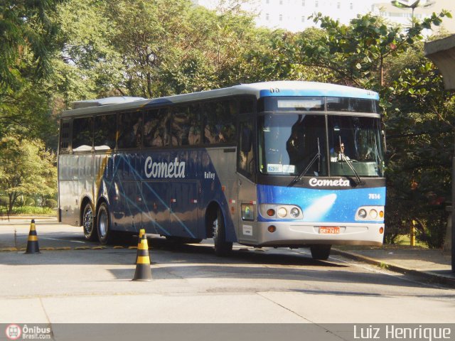 Viação Cometa 7614 na cidade de São Paulo, São Paulo, Brasil, por Luiz Henrique. Número da foto: #189867.