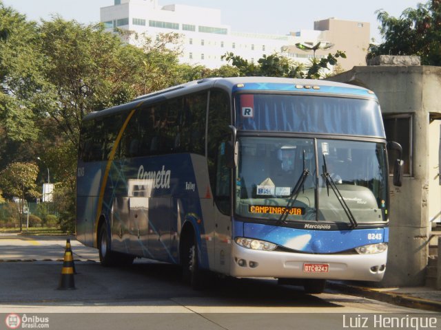 Viação Cometa 8243 na cidade de São Paulo, São Paulo, Brasil, por Luiz Henrique. Número da foto: #189872.