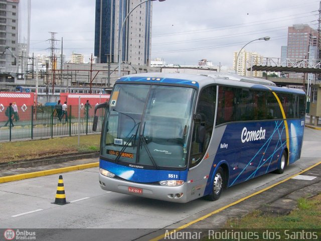 Viação Cometa 5511 na cidade de São Paulo, São Paulo, Brasil, por Adems  Equipe 19. Número da foto: #194529.