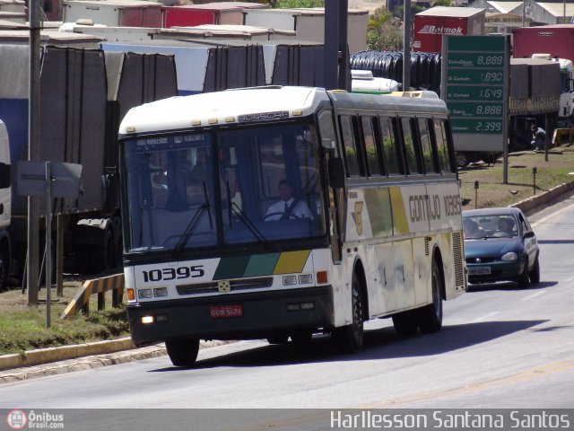 Empresa Gontijo de Transportes 10395 na cidade de João Monlevade, Minas Gerais, Brasil, por Harllesson Santana Santos. Número da foto: #194383.