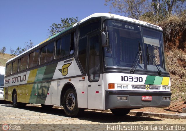 Empresa Gontijo de Transportes 10330 na cidade de João Monlevade, Minas Gerais, Brasil, por Harllesson Santana Santos. ID da foto: 195348.