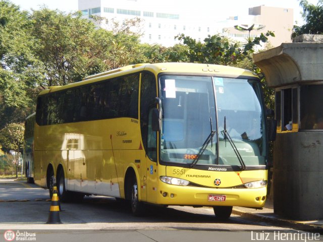 Viação Itapemirim 5851 na cidade de São Paulo, São Paulo, Brasil, por Luiz Henrique. Número da foto: #197222.