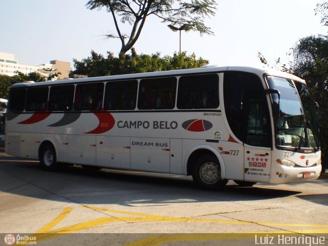 Viação Campo Belo - VCB Transportes 727 na cidade de São Paulo, São Paulo, Brasil, por Luiz Henrique. Número da foto: #196945.